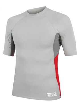 NRS Hydrosilk Shirt Gray / Red Size XXL